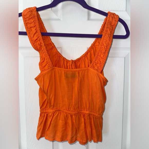 Urban Outfitters Vibrant Orange Blouse Size Small - Picture 3 of 5